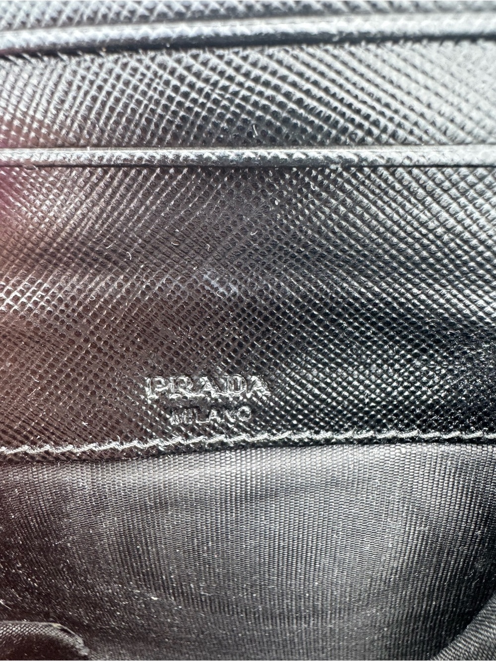 Prada Black Saffiano Leather Bi-Fold Wallet Made in Italy - Picture 8 of 12